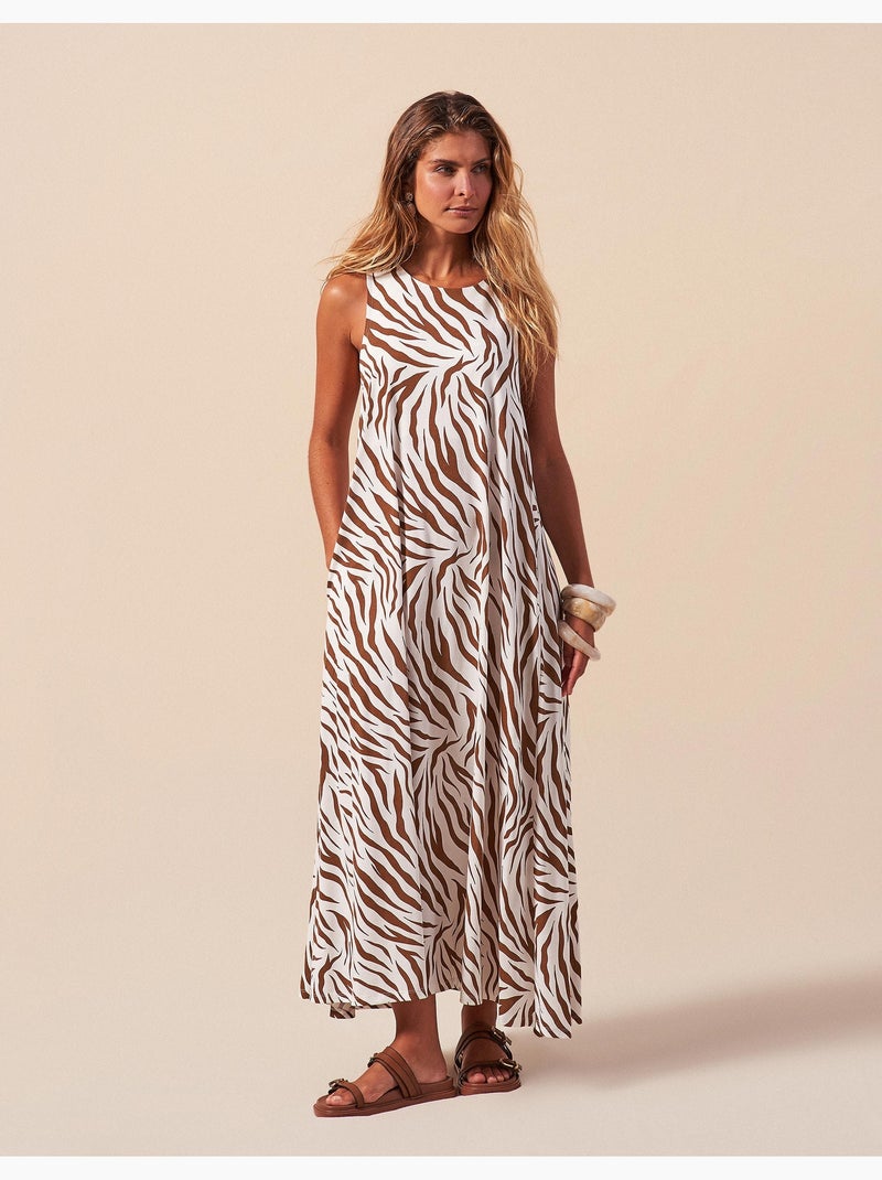 Vestido largo, MO Fashion Beige - Kiabi