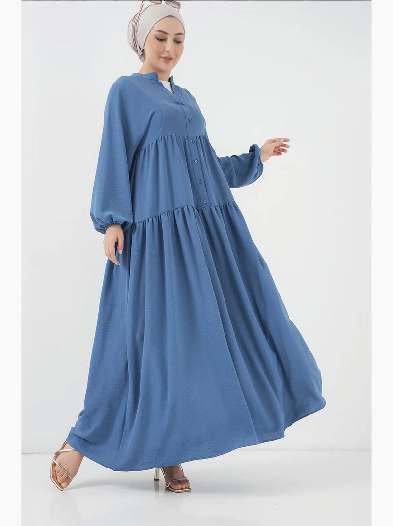 Vestido largo modesto bdart Azul zafiro - Kiabi