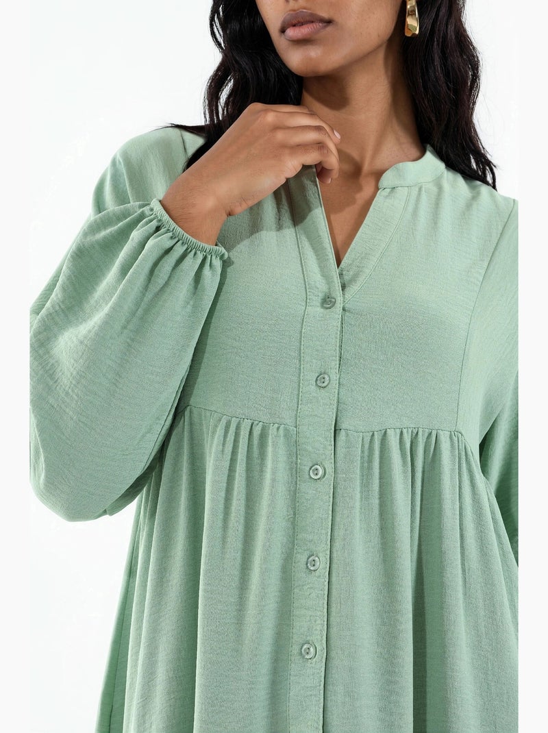 Vestido largo modesto bdart Verde - Kiabi