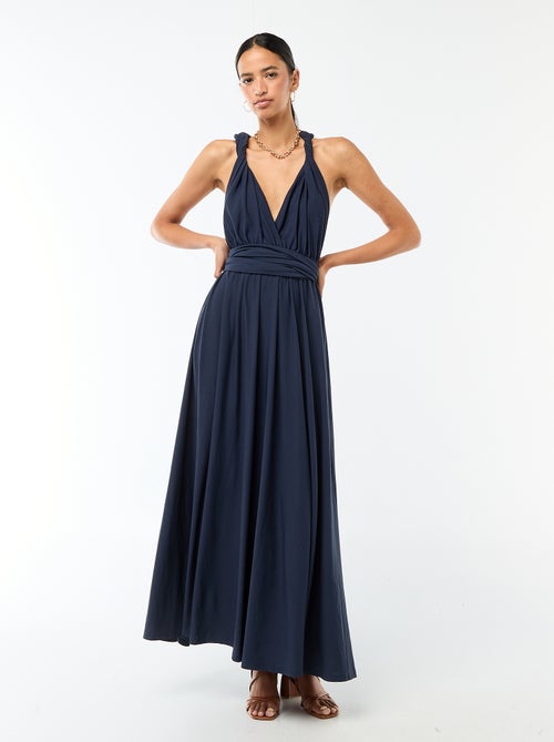 Vestido largo multiposiciones - Kiabi