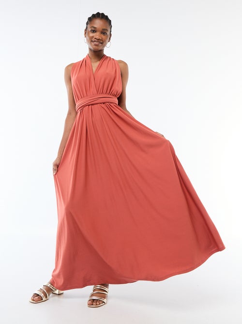 Vestido largo multiposiciones - Kiabi