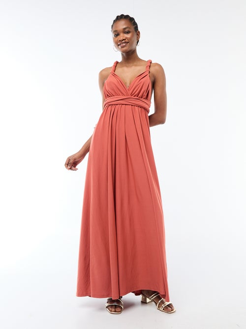 Vestido largo multiposiciones - Kiabi