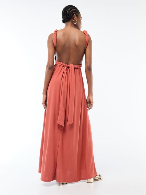 Vestido largo multiposiciones - Kiabi