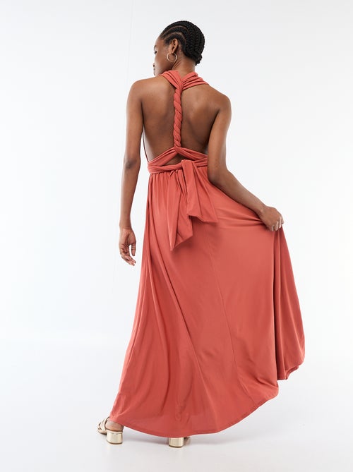 Vestido largo multiposiciones - Kiabi