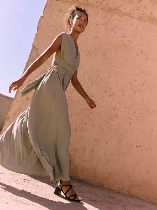 Vestido largo multiposiciones - Kiabi