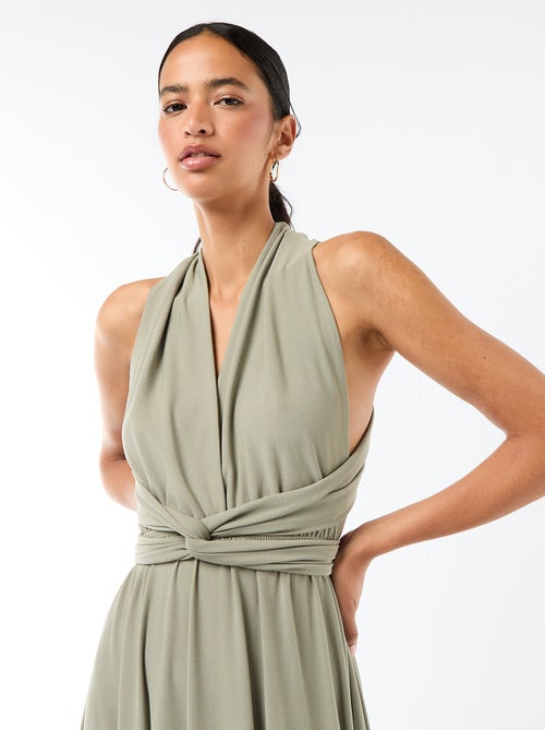 Vestido largo multiposiciones - Kiabi