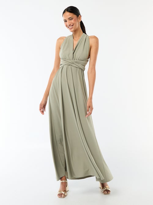 Vestido largo multiposiciones - Kiabi
