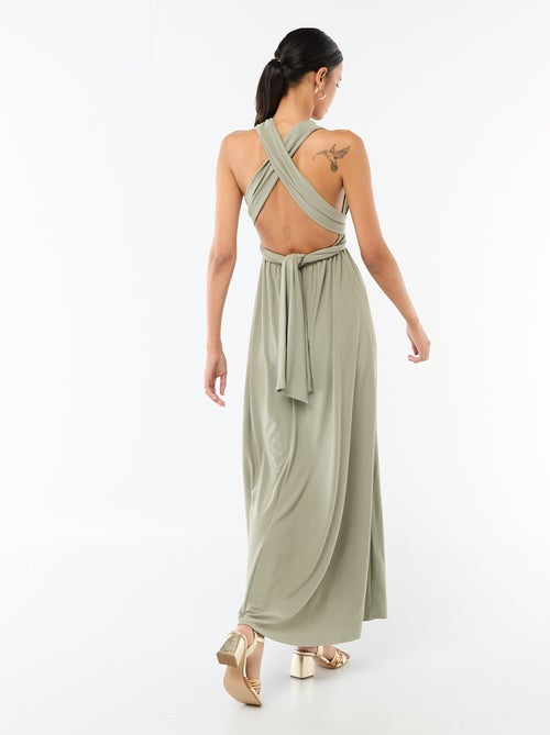 Vestido largo multiposiciones - Kiabi
