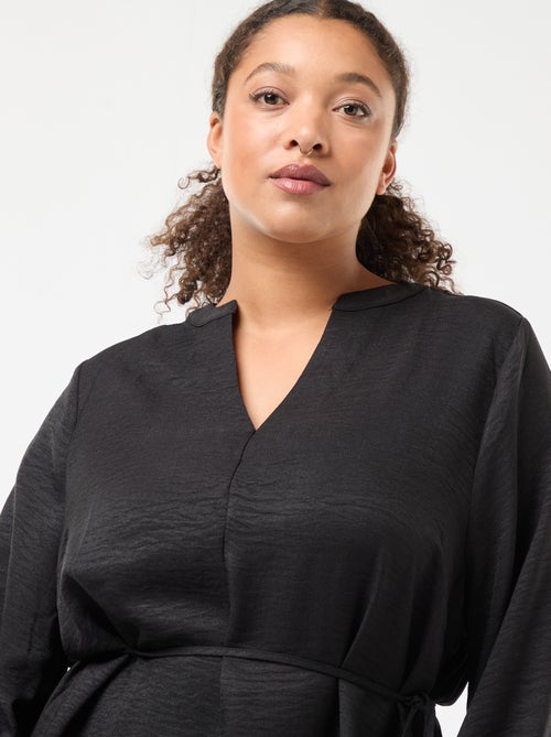 Vestido largo 'Only carmakoma' liso - Kiabi