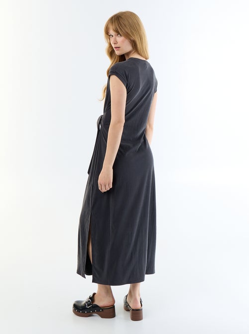 Vestido largo para anudar - Kiabi