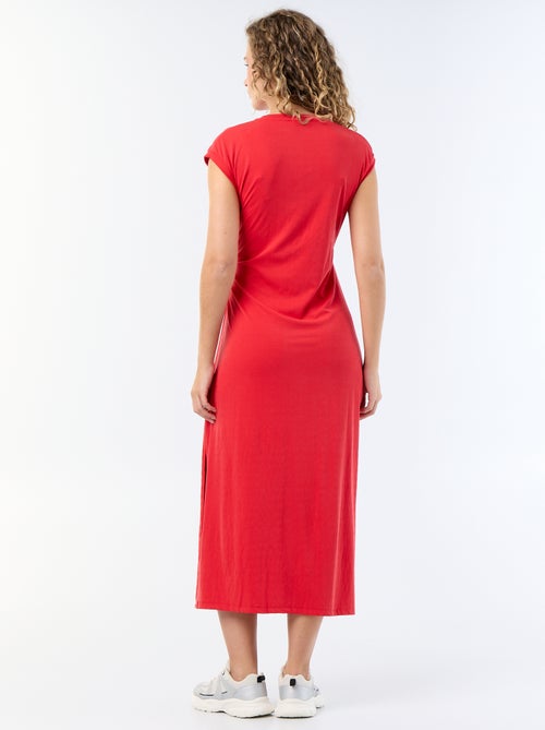 Vestido largo para anudar - Kiabi
