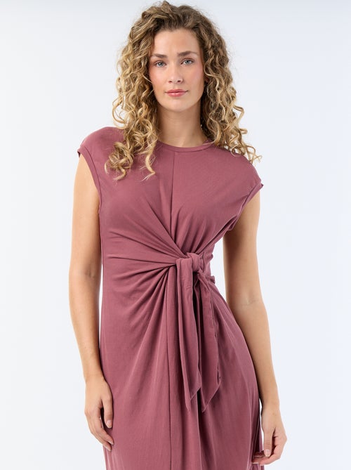 Vestido largo para anudar - Kiabi