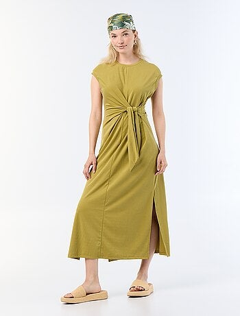Vestido largo para anudar