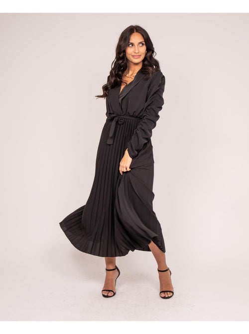 Vestido largo plissée ilem - Kiabi Vestido largo plissée ilem - Kiabi