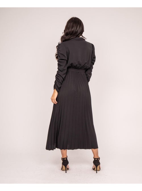 Vestido largo plissée ilem - Kiabi Vestido largo plissée ilem - Kiabi