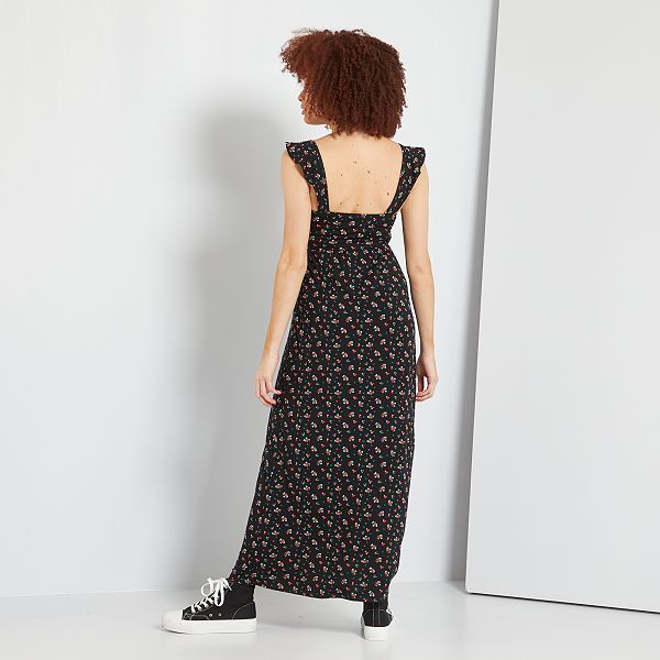 Vestido largo premamá de tirantes Premamá - ROJO - Kiabi - 22,00€