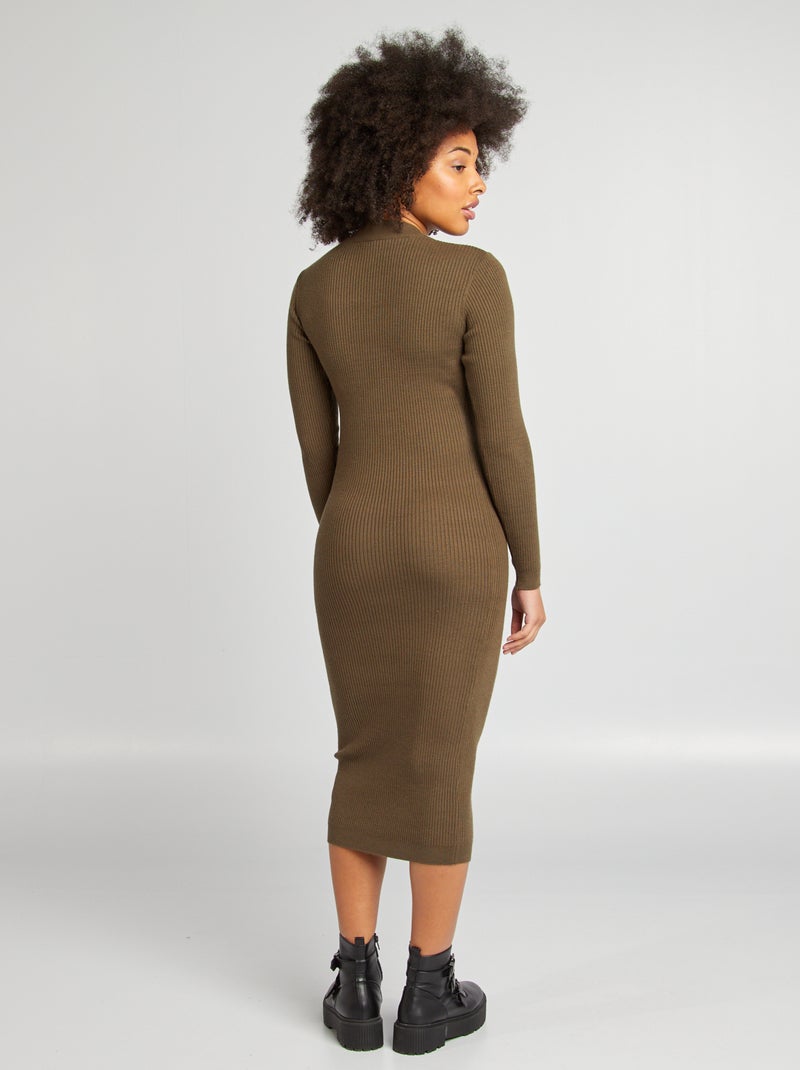 Vestido largo premamá KAKI - Kiabi