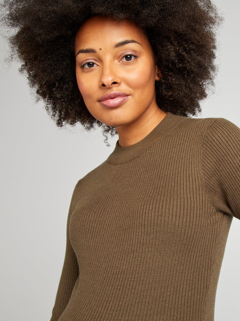 Vestido largo premamá KAKI - Kiabi