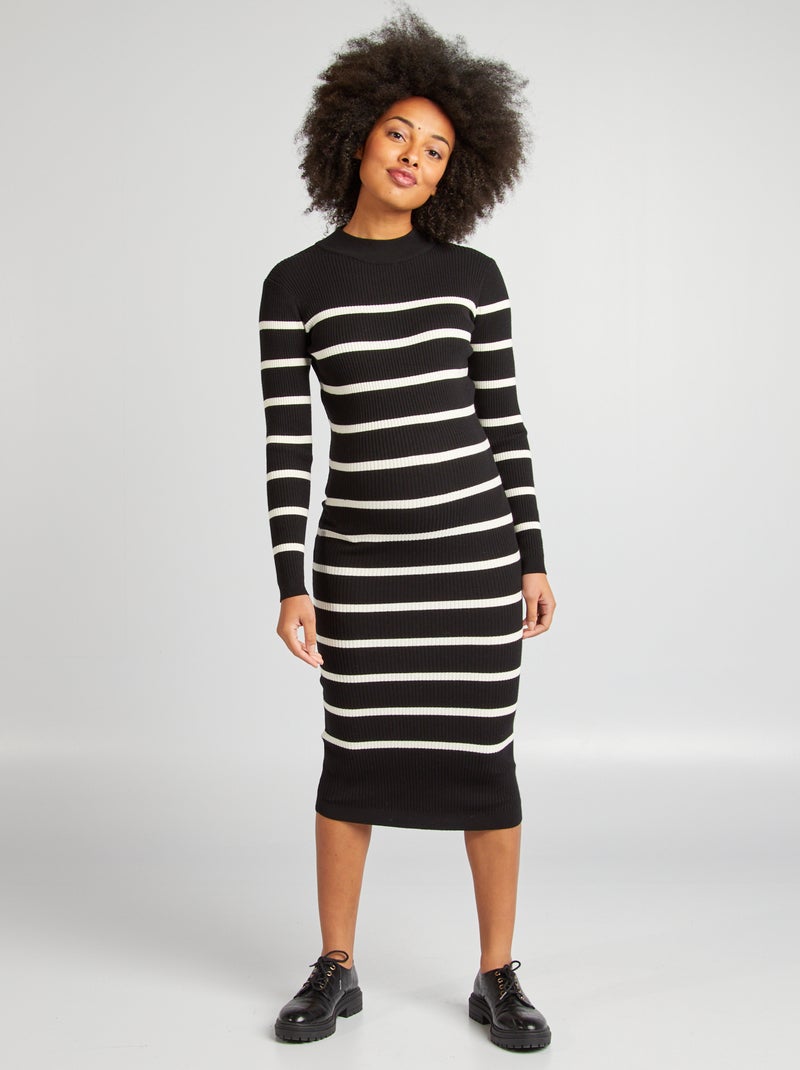 Vestido largo premamá NEGRO - Kiabi