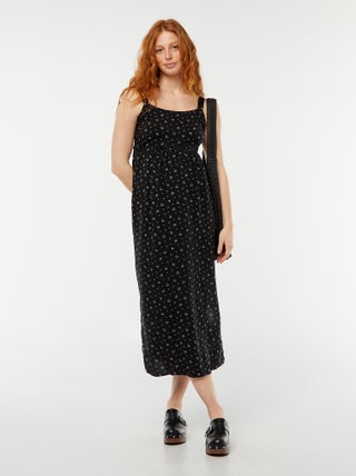 Vestido largo premamá sin mangas
