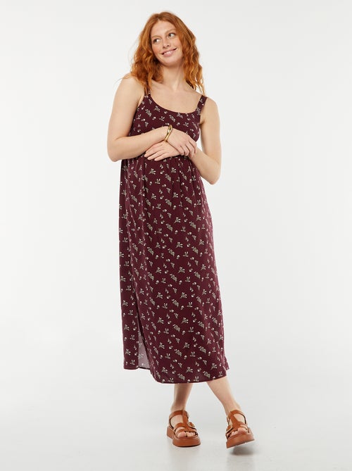 Vestido largo premamá sin mangas - Kiabi