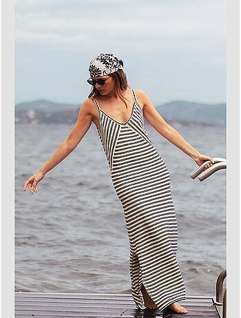 Vestido largo recto ryva