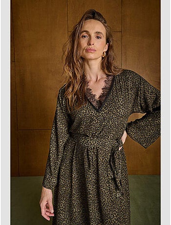 Vestido largo recto yvette