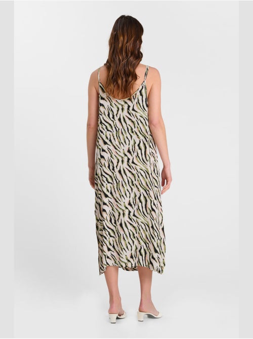 Vestido largo recto ZEBRAKA - Kiabi