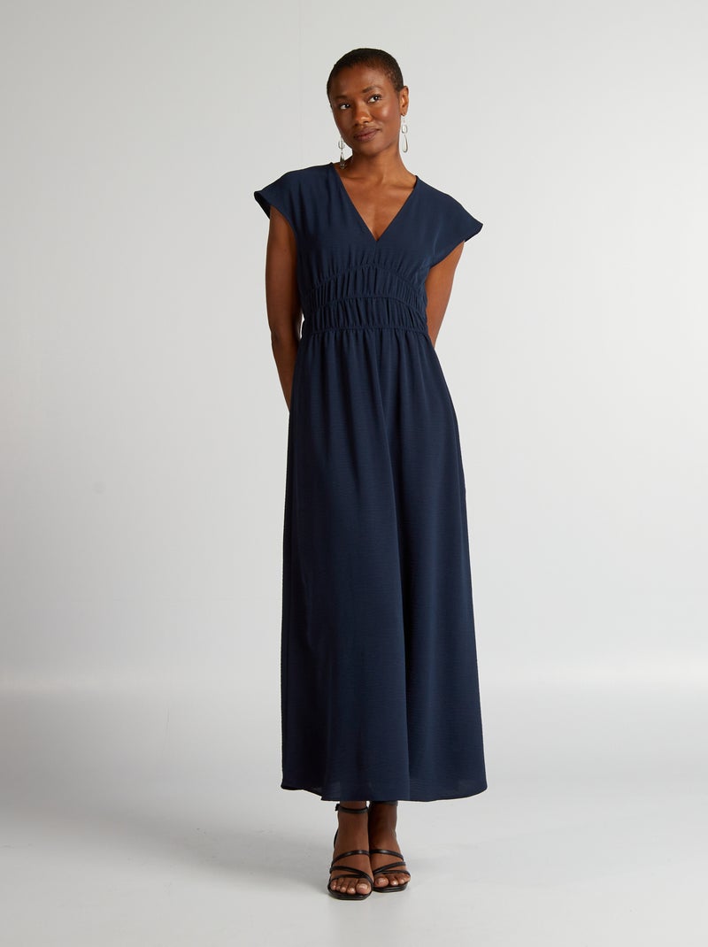 Vestido largo sin mangas azul - Kiabi