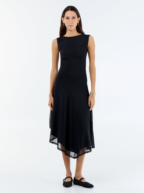 Vestido largo sin mangas bajo asimétrico - Kiabi