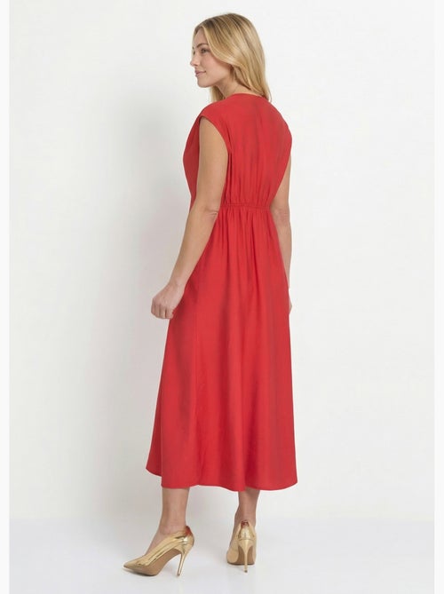 Vestido largo sin mangas con escote corazón - Afibel - Kiabi