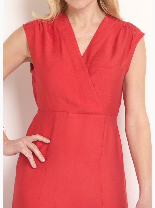 Vestido largo sin mangas con escote corazón - Afibel - Kiabi