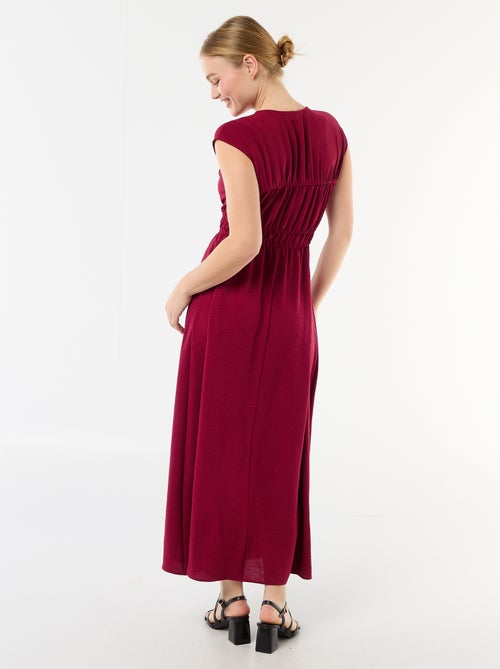 Vestido largo sin mangas con nudo - Kiabi
