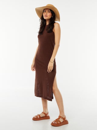 Vestido largo sin mangas