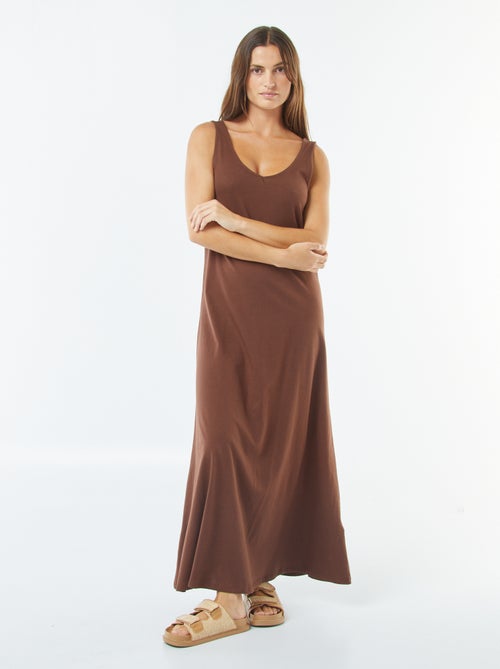 Vestido largo sin mangas - Kiabi