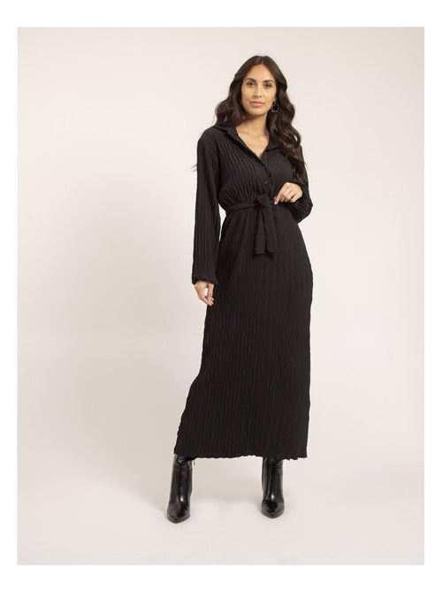 Vestido largo texturizado IROLISA - Kiabi