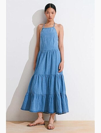 Vestido largo vaquero dilvin