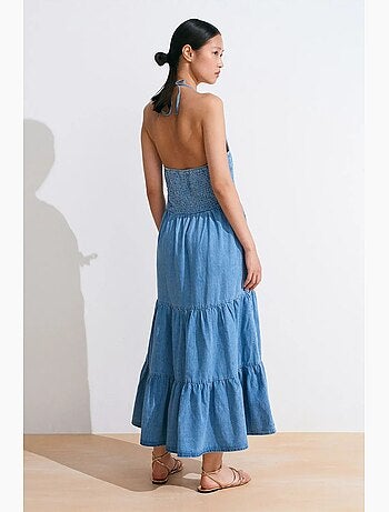 Vestido largo vaquero dilvin