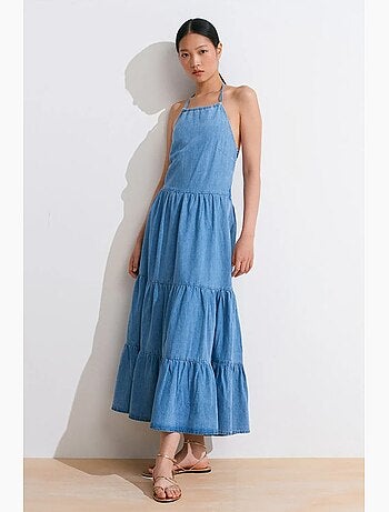 Vestido largo vaquero dilvin
