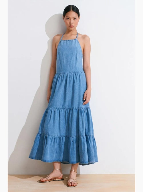 Vestido largo vaquero dilvin - Kiabi