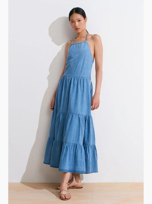 Vestido largo vaquero dilvin - Kiabi