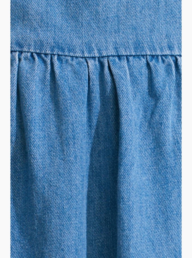 Vestido largo vaquero dilvin Azul zafiro - Kiabi