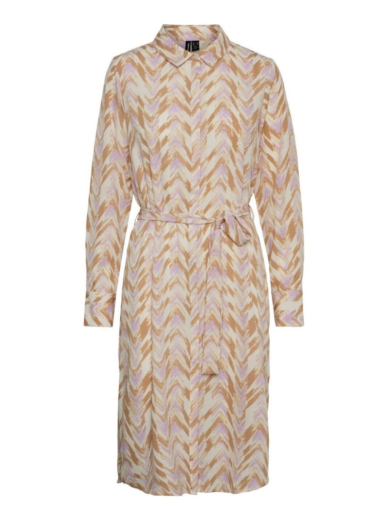 Vestido largo Vero Moda Beige - Kiabi