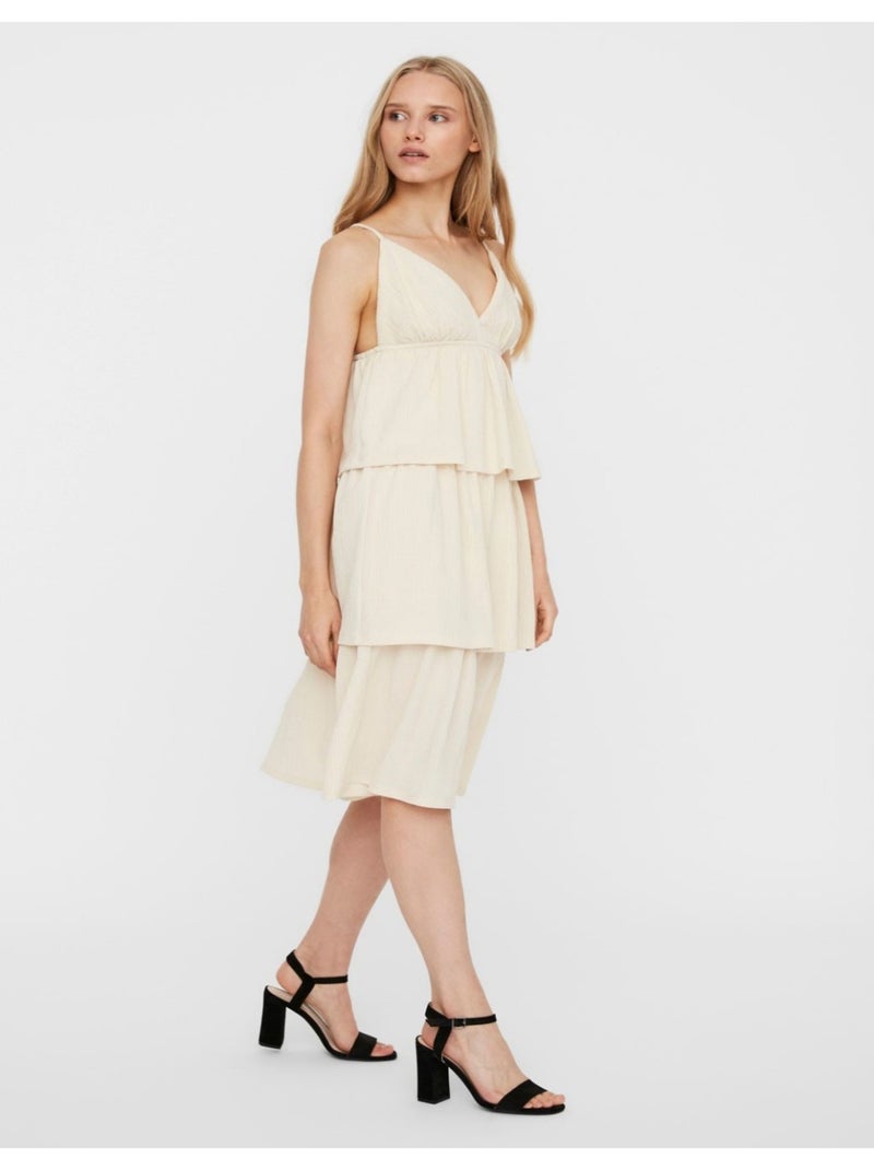 Vestido largo Vero Moda Blanco - Kiabi