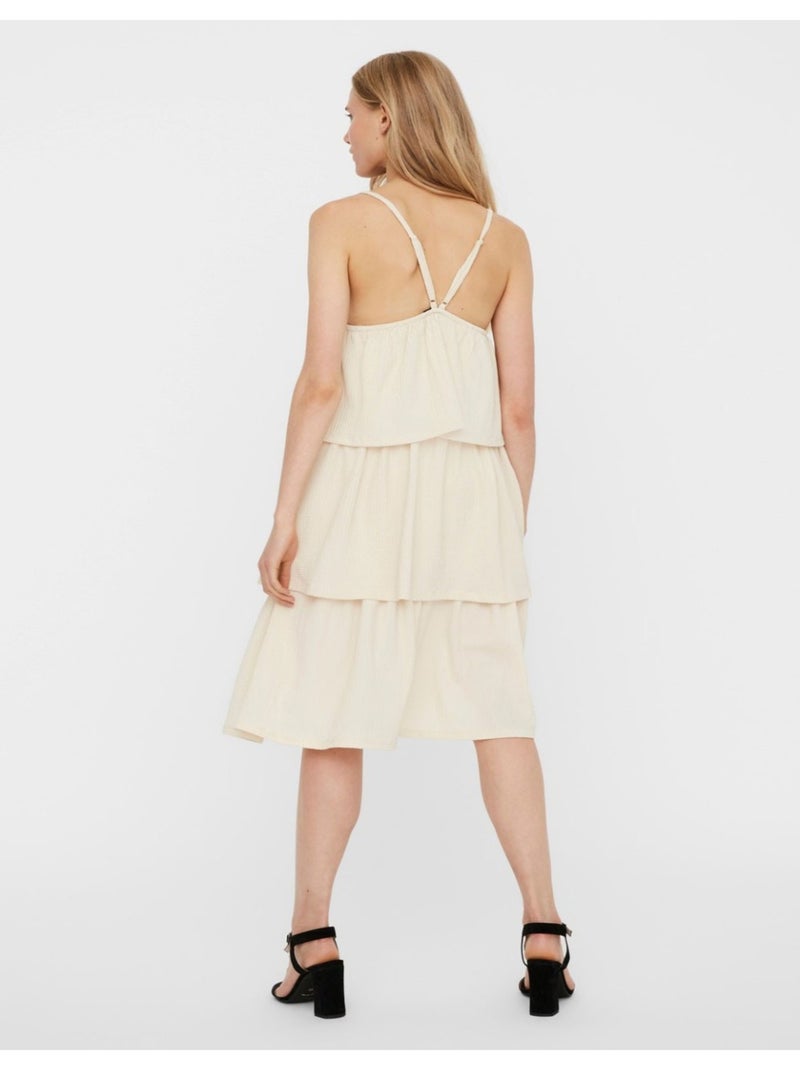 Vestido largo Vero Moda Blanco - Kiabi