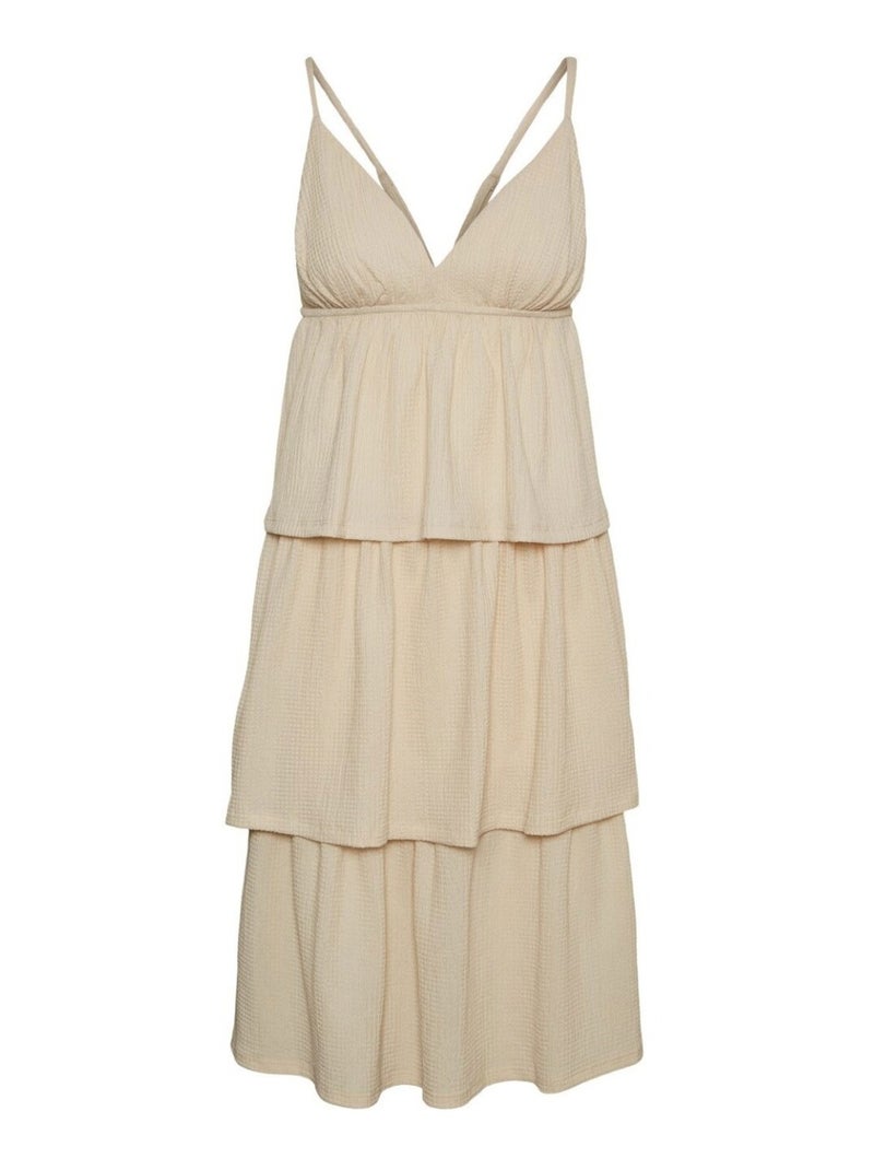 Vestido largo Vero Moda Blanco - Kiabi