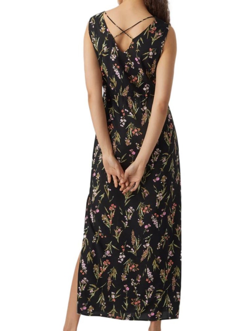 Vestido Largo Vero Moda para Mujer Negro Multicolor - Kiabi