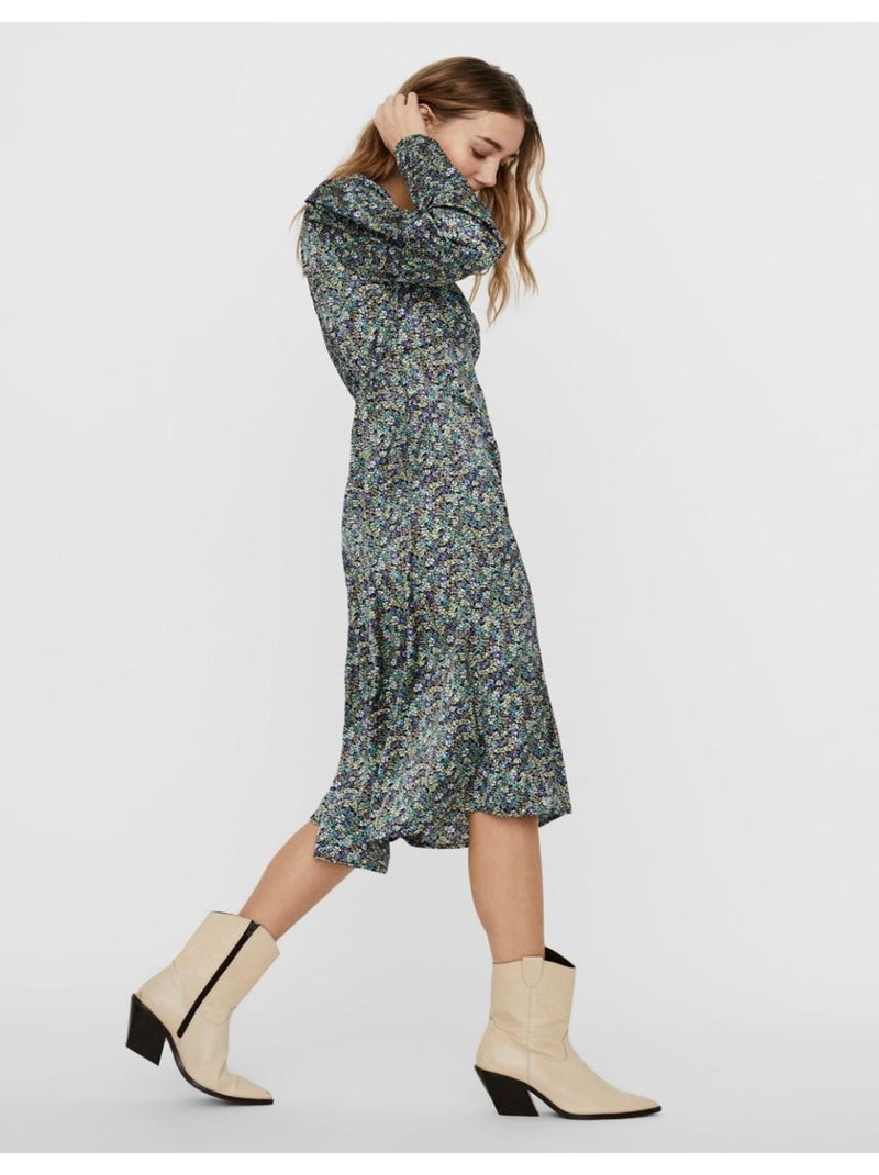 Vestido largo Vero Moda Verde - Kiabi