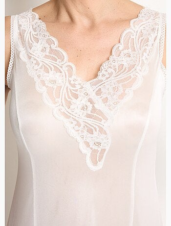 Vestido lencero antiestático de encaje Calais - Afibel