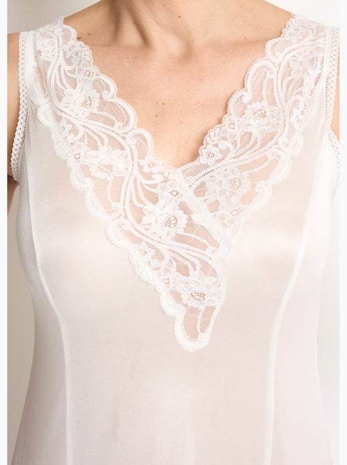 Vestido lencero antiestático de encaje Calais - Afibel - Kiabi